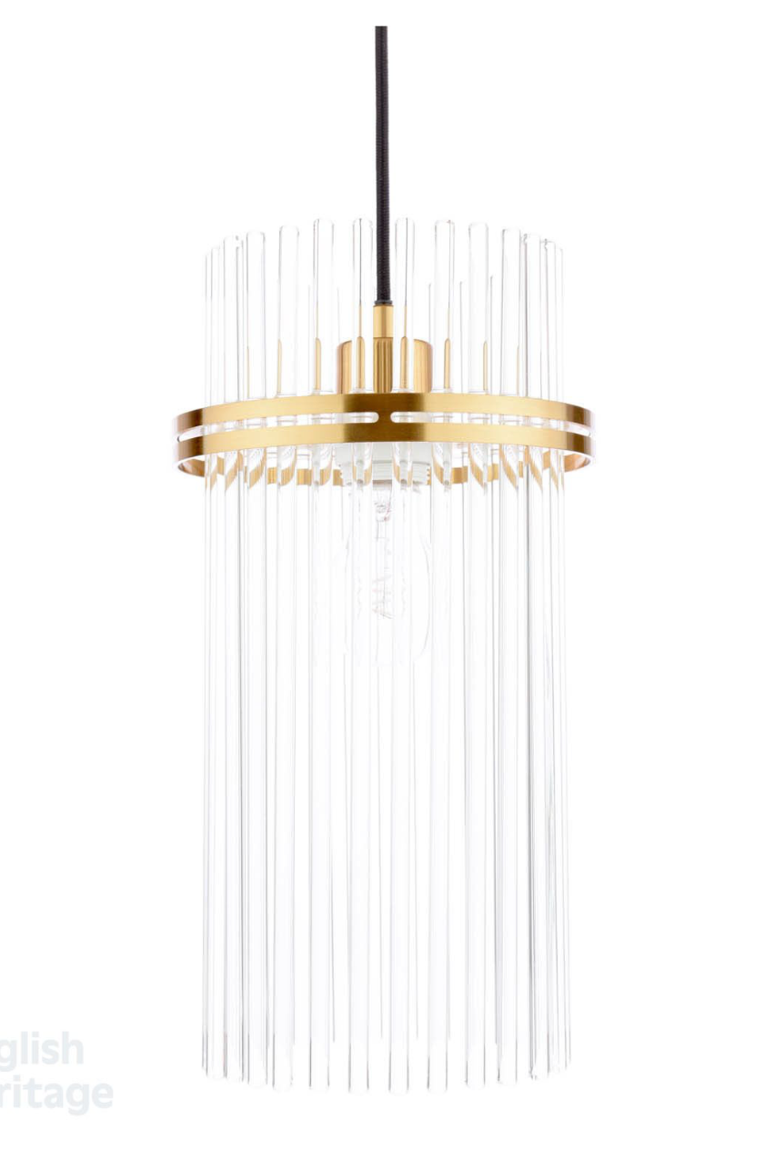 Eltham Pendant Antique Gold and Glass