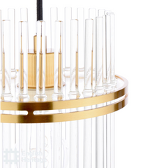 Eltham Pendant Antique Gold and Glass