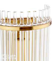 Eltham Wall Light Antique Gold and Glass