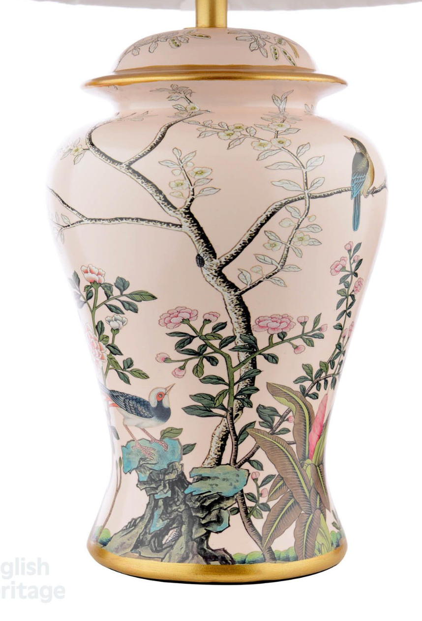 Marble Hill Table Lamp Multi-Coloured Ceramic With Shade