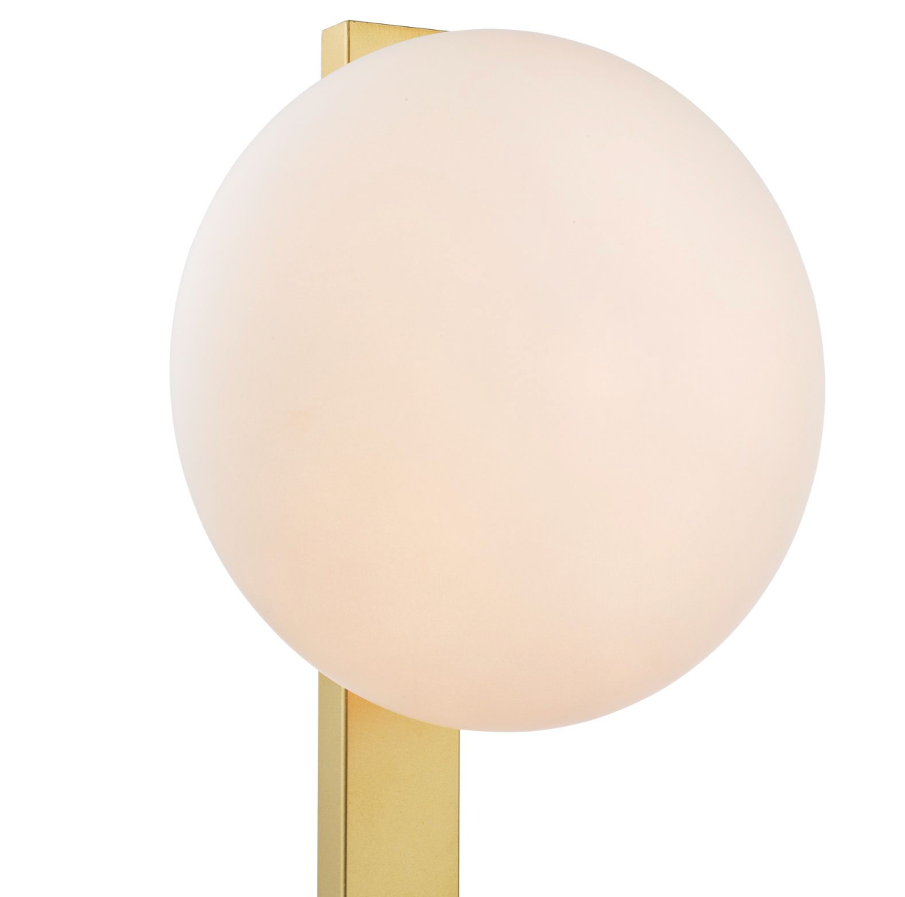 Tauri Table Lamp Matt Gold and Opal Glass
