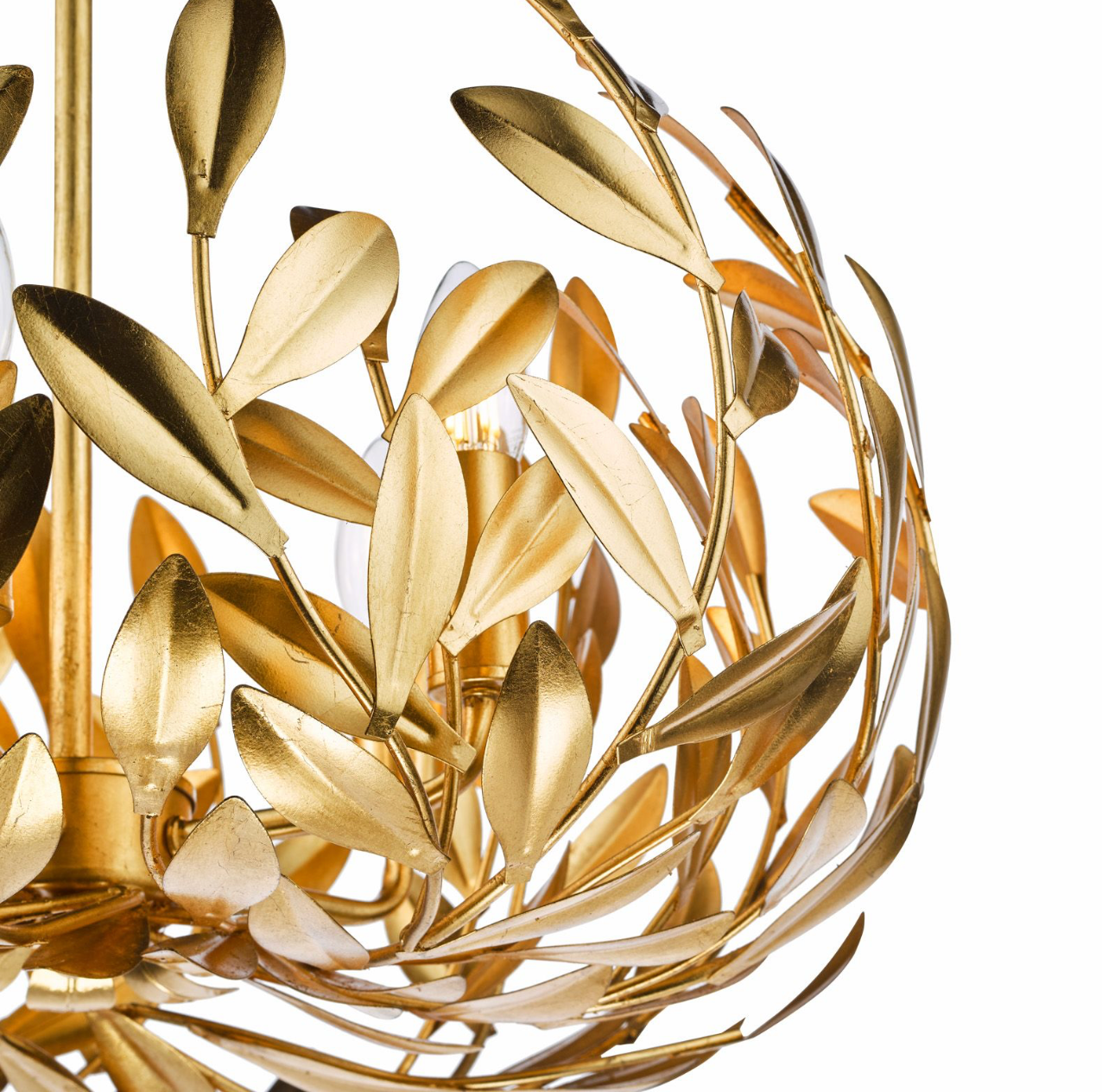 Ercilia 5 Light Pendant Gold Leaf