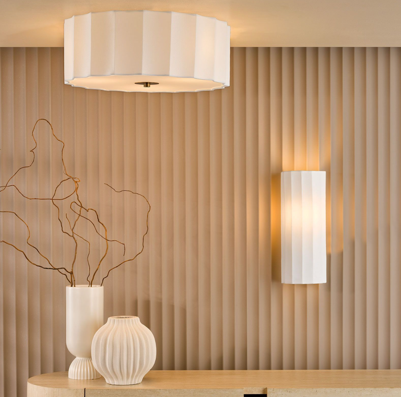Noura Wall Light Ivory