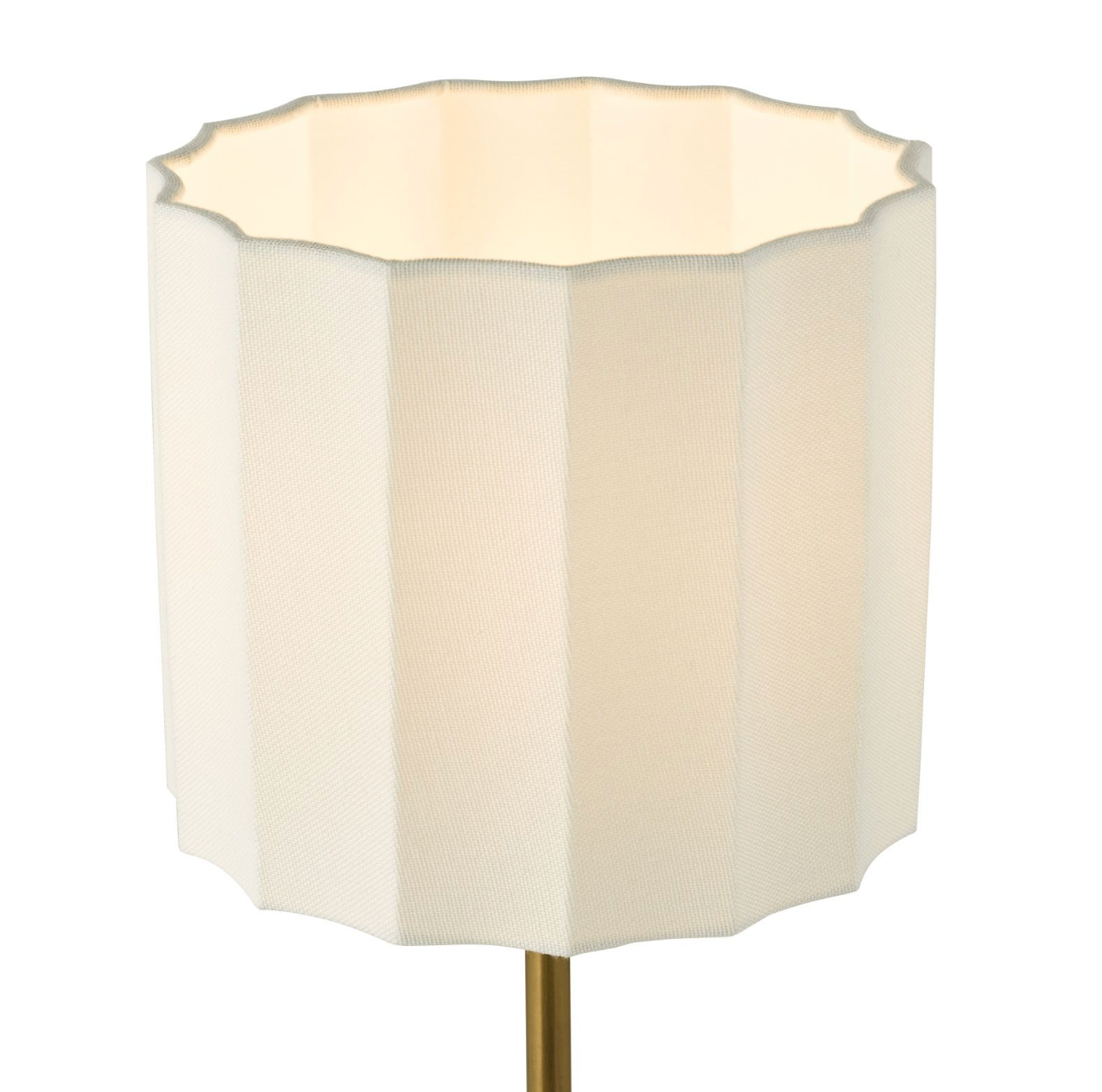 Noura Table Lamp Antique Bronze and Ivory With Shade