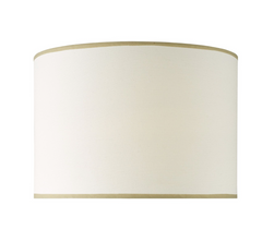 Idella White Linen Drum Shade 36cm