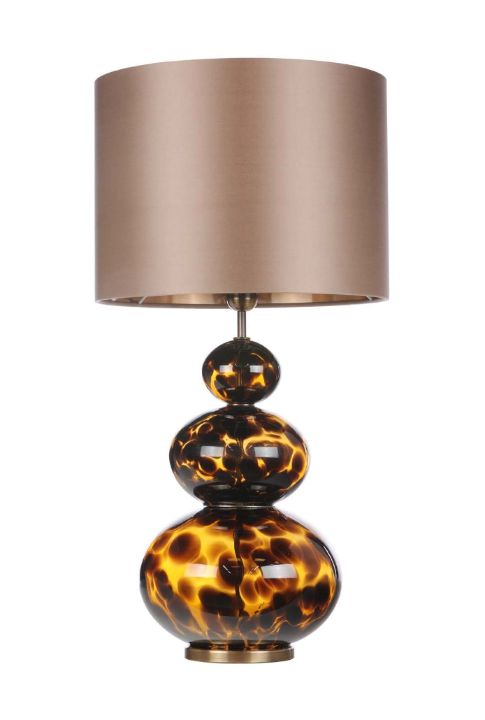 Boavista Table Lamp Tortoiseshell Glass Base Only