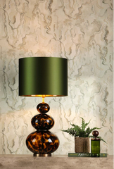 Boavista Table Lamp Tortoiseshell Glass Base Only