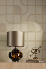 Queens Table Lamp Tortoiseshell Glass Base Only