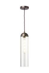 Anouk Single Pendant Antique Brass and Glass