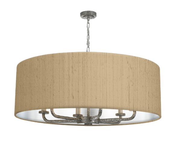 David Hunt Lighting Sloane 6LT Pewter Shadelier  SLO8699