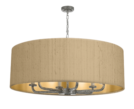 David Hunt Lighting Sloane 6LT Pewter Shadelier  SLO8699