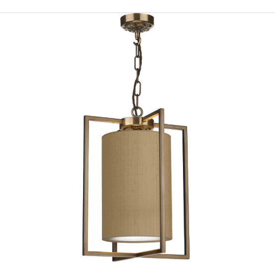 David Hunt Lighting Chiswick Single Pendant with Bespoke Shade CHI0175