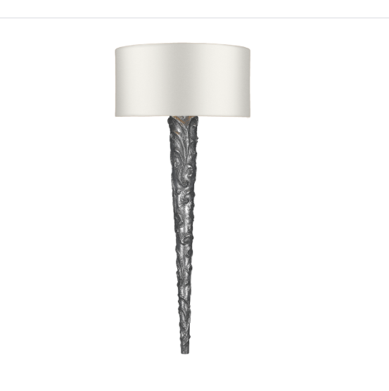 David Hunt Lighting Knurl Pewter Wall Light KNU0799 Bespoke Shade