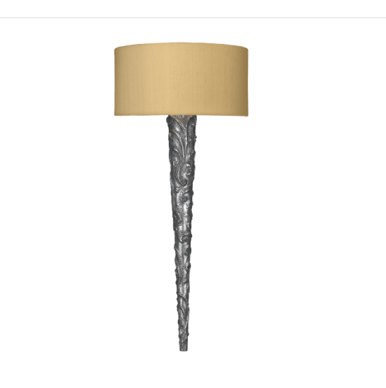 David Hunt Lighting Knurl Pewter Wall Light KNU0799 Bespoke Shade