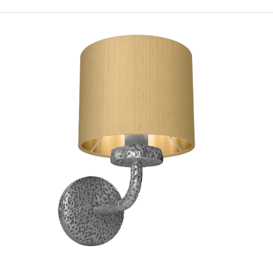 David Hunt Lighting Sloane Wall Light Pewter SLO0799 With Bespoke Shade
