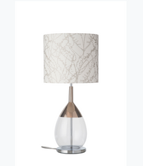 Lute Med Lamp Base Silver Various Colours Ebb and Flow