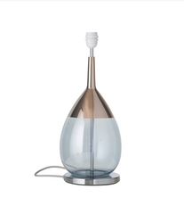 Lute Med Lamp Base Silver Various Colours Ebb and Flow