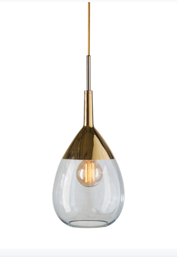 Lute Med Glass Pendant Light Various Colours Ebb and Flow