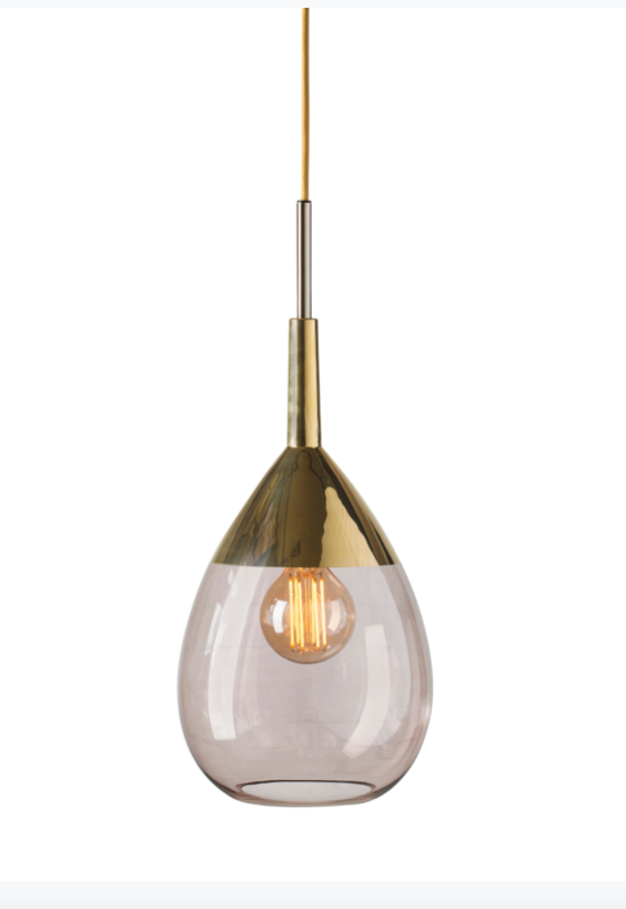 Lute Med Glass Pendant Light Various Colours Ebb and Flow
