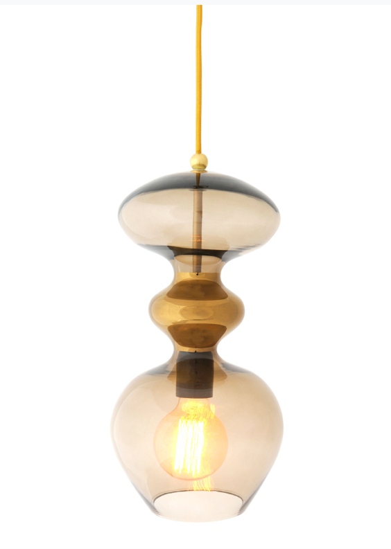 Futura Pendant Small Gold Various Colours Ebb and Flow