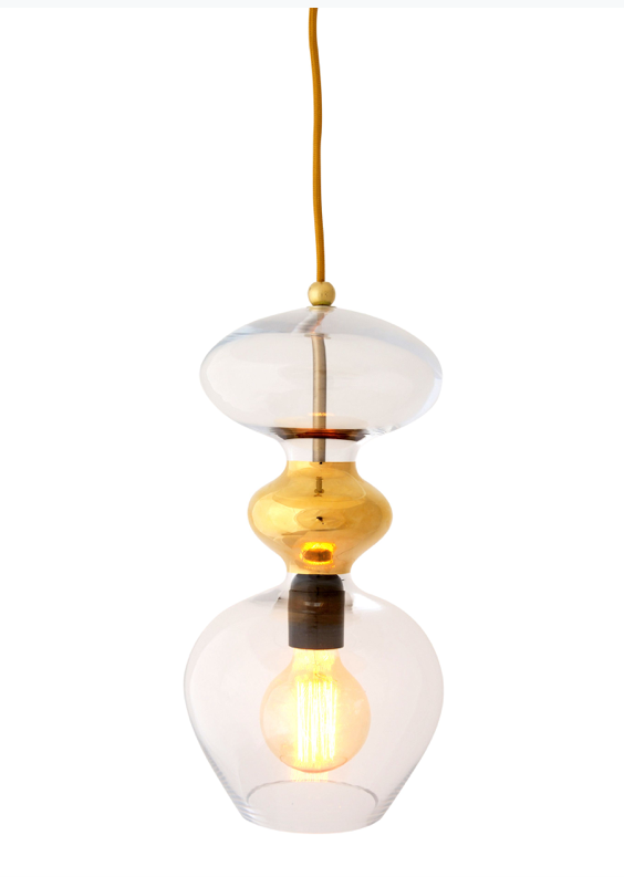 Futura Pendant Med Gold Various Colours Ebb and Flow