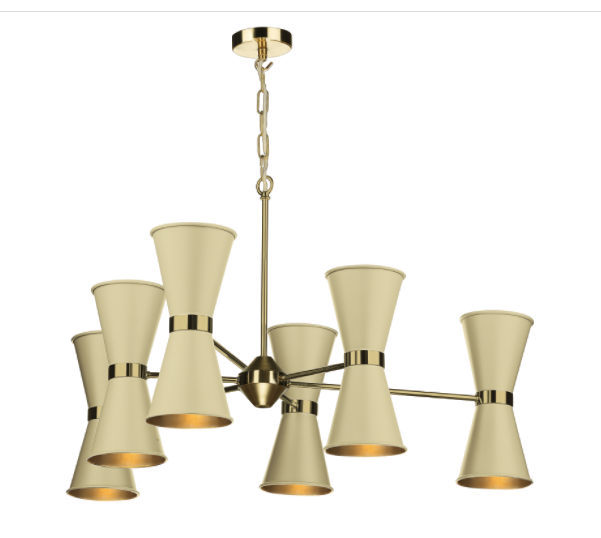 David Hunt Lighting Hyde 12 Light Chandelier HYD1200 Butter Brass