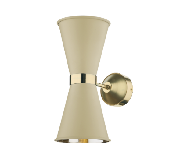 David Hunt Lighting Hyde Double Wall Light HYD0900 Butter Brass