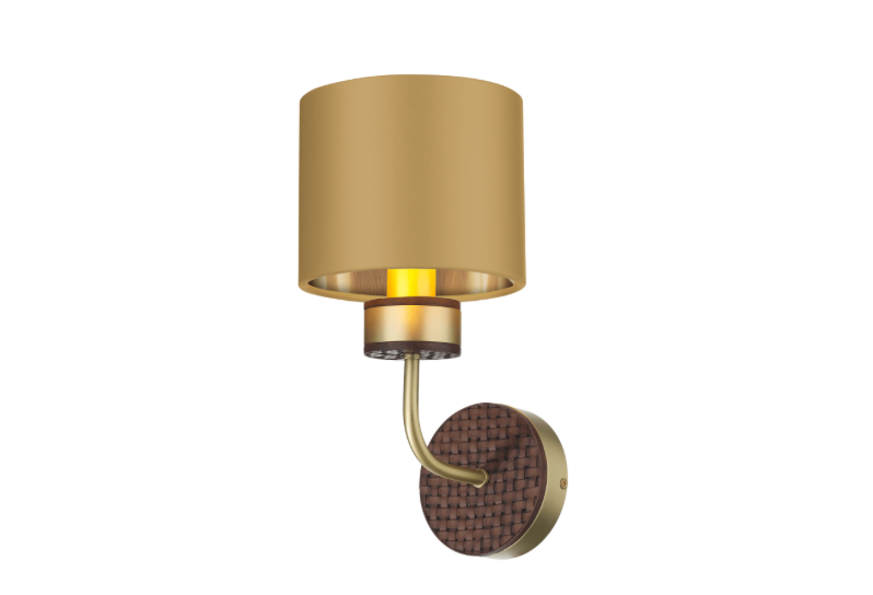 David Hunt Lighting Hunter Wall Light Brass with Bespoke Shade   HUN0740