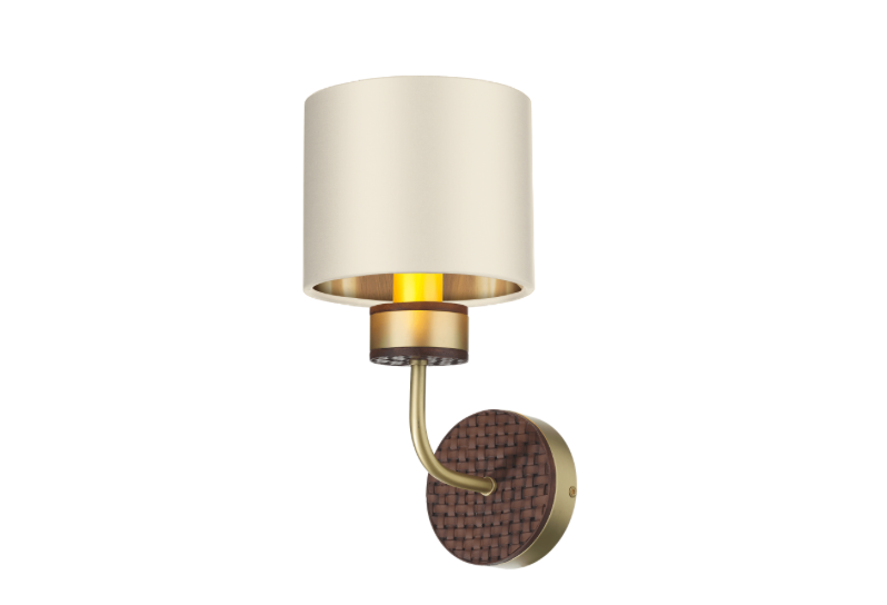 David Hunt Lighting Hunter Wall Light Brass with Bespoke Shade   HUN0740