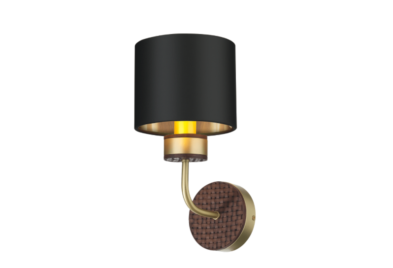 David Hunt Lighting Hunter Wall Light Brass with Bespoke Shade   HUN0740