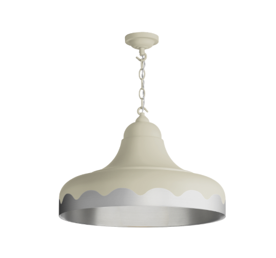 David Hunt Lighting Scallop Large Pendant Bespoke Metallic