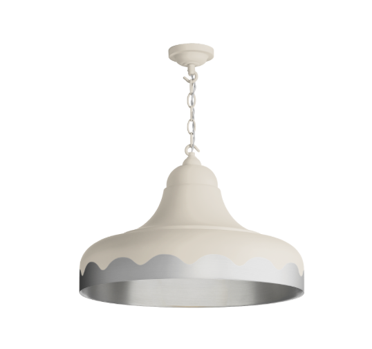 David Hunt Lighting Scallop Large Pendant Bespoke Metallic