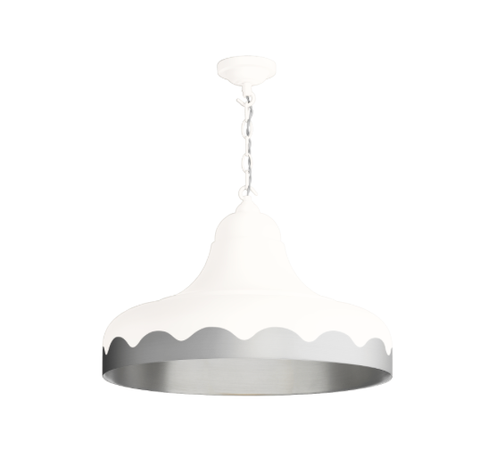 David Hunt Lighting Scallop Large Pendant Bespoke Metallic