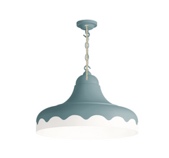 David Hunt Lighting Scallop Small  Pendant Bespoke Painted