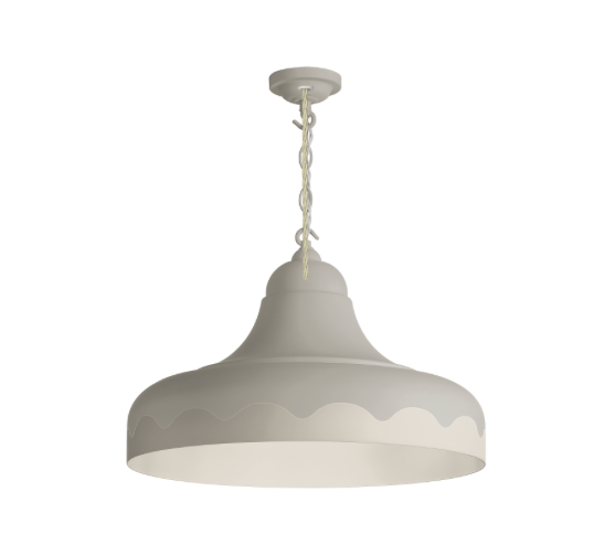 David Hunt Lighting Scallop Small  Pendant Bespoke Painted