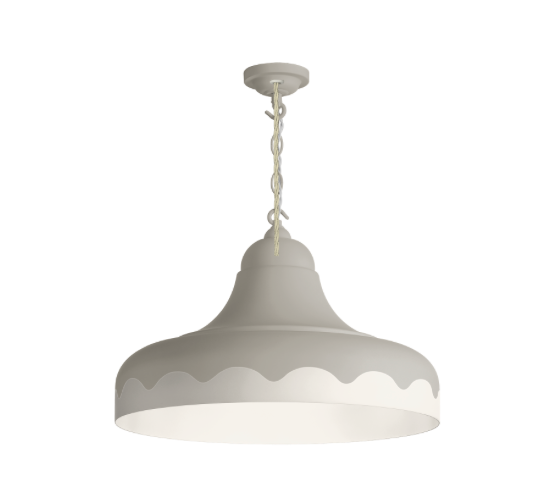 David Hunt Lighting Scallop Small  Pendant Bespoke Painted