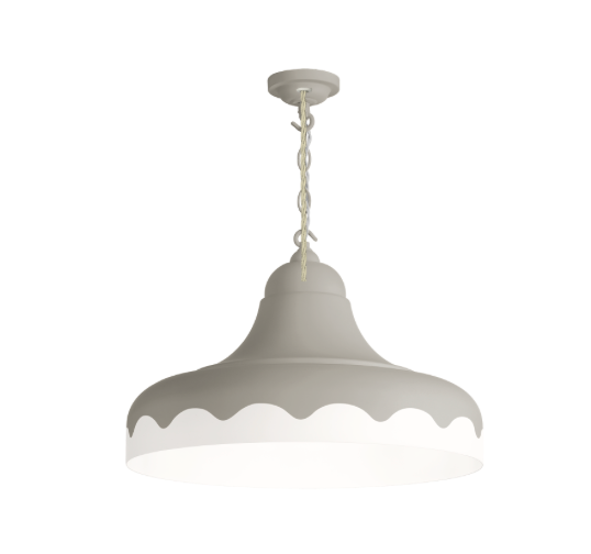 David Hunt Lighting Scallop Small  Pendant Bespoke Painted