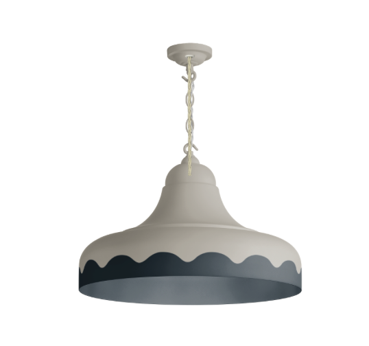 David Hunt Lighting Scallop Small  Pendant Bespoke Painted