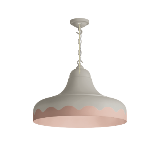 David Hunt Lighting Scallop Small  Pendant Bespoke Painted