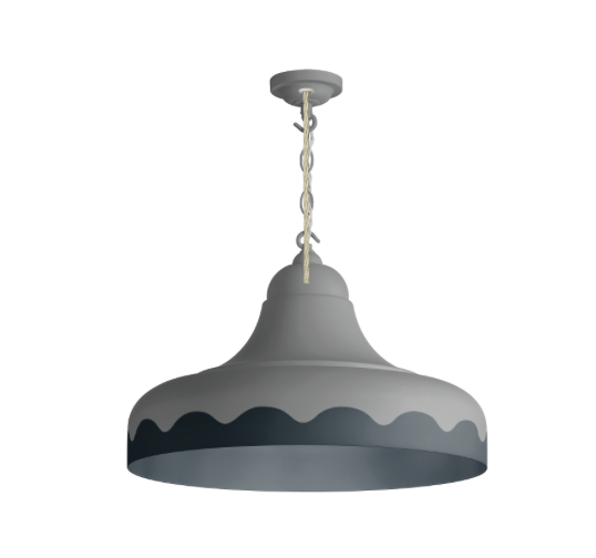 David Hunt Lighting Scallop Small  Pendant Bespoke Painted