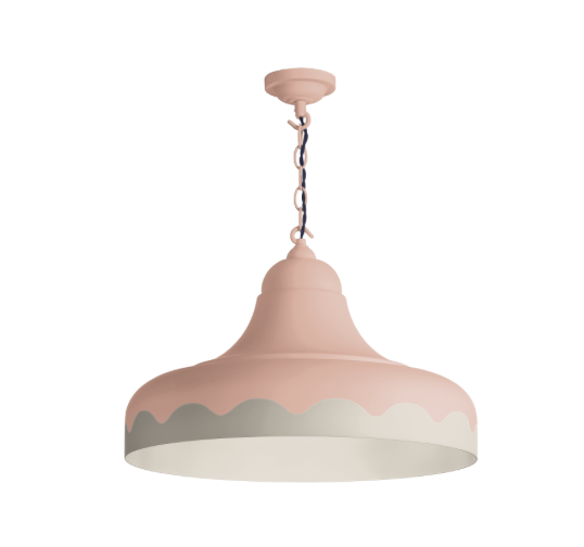 David Hunt Lighting Scallop Small  Pendant Bespoke Painted