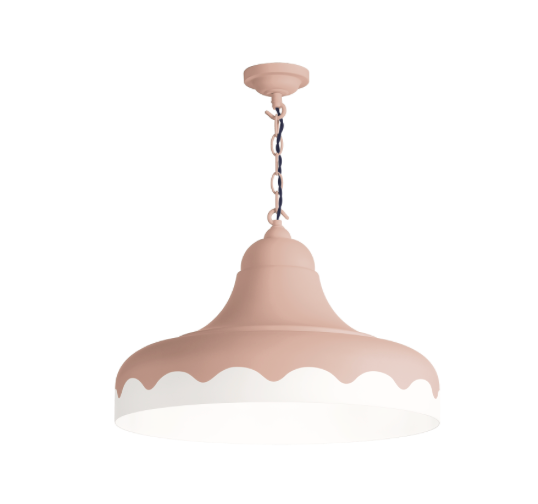 David Hunt Lighting Scallop Small  Pendant Bespoke Painted