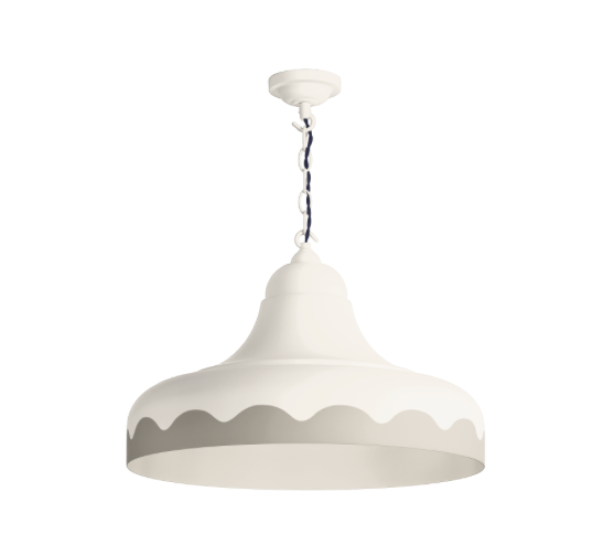 David Hunt Lighting Scallop Small  Pendant Bespoke Painted