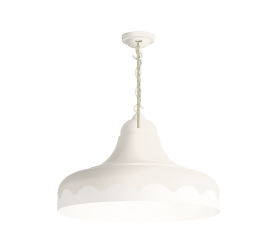 David Hunt Lighting Scallop Small  Pendant Bespoke Painted