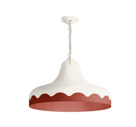 David Hunt Lighting Scallop Small  Pendant Bespoke Painted