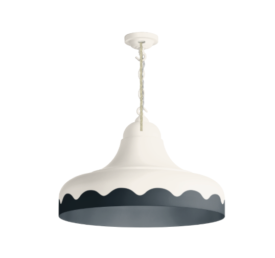 David Hunt Lighting Scallop Small  Pendant Bespoke Painted