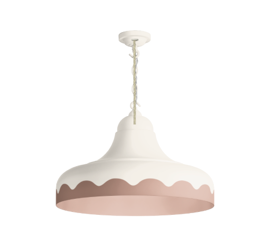 David Hunt Lighting Scallop Small  Pendant Bespoke Painted