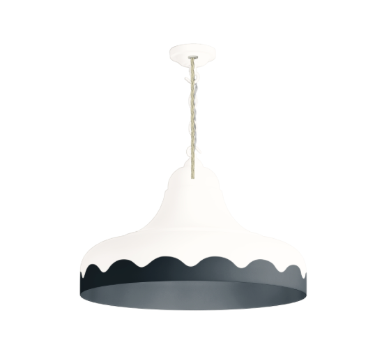 David Hunt Lighting Scallop Small  Pendant Bespoke Painted