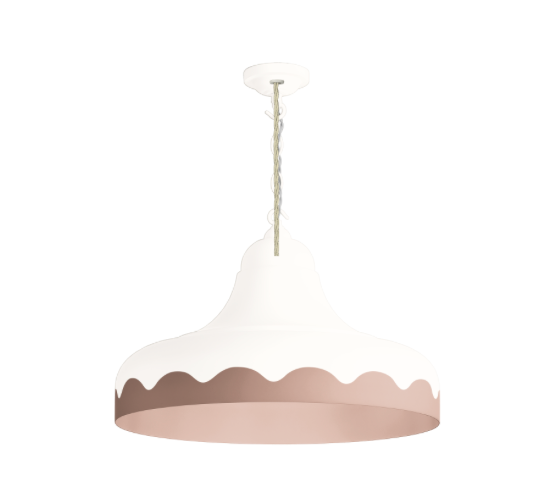 David Hunt Lighting Scallop Small  Pendant Bespoke Painted