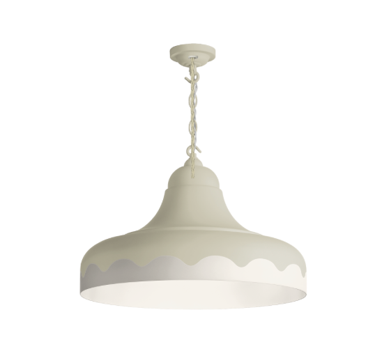 David Hunt Lighting Scallop Small  Pendant Bespoke Painted